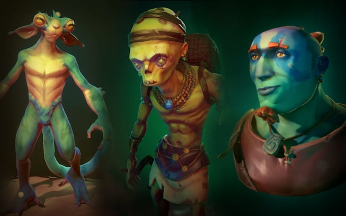 do 3d stylised character for projects and games
