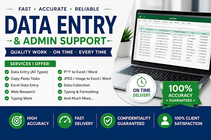 do data entry and typing