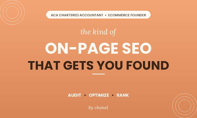 do on page SEO with a clear audit and actionable fixes