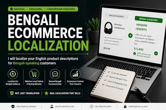 do localization of product description for bengali audience