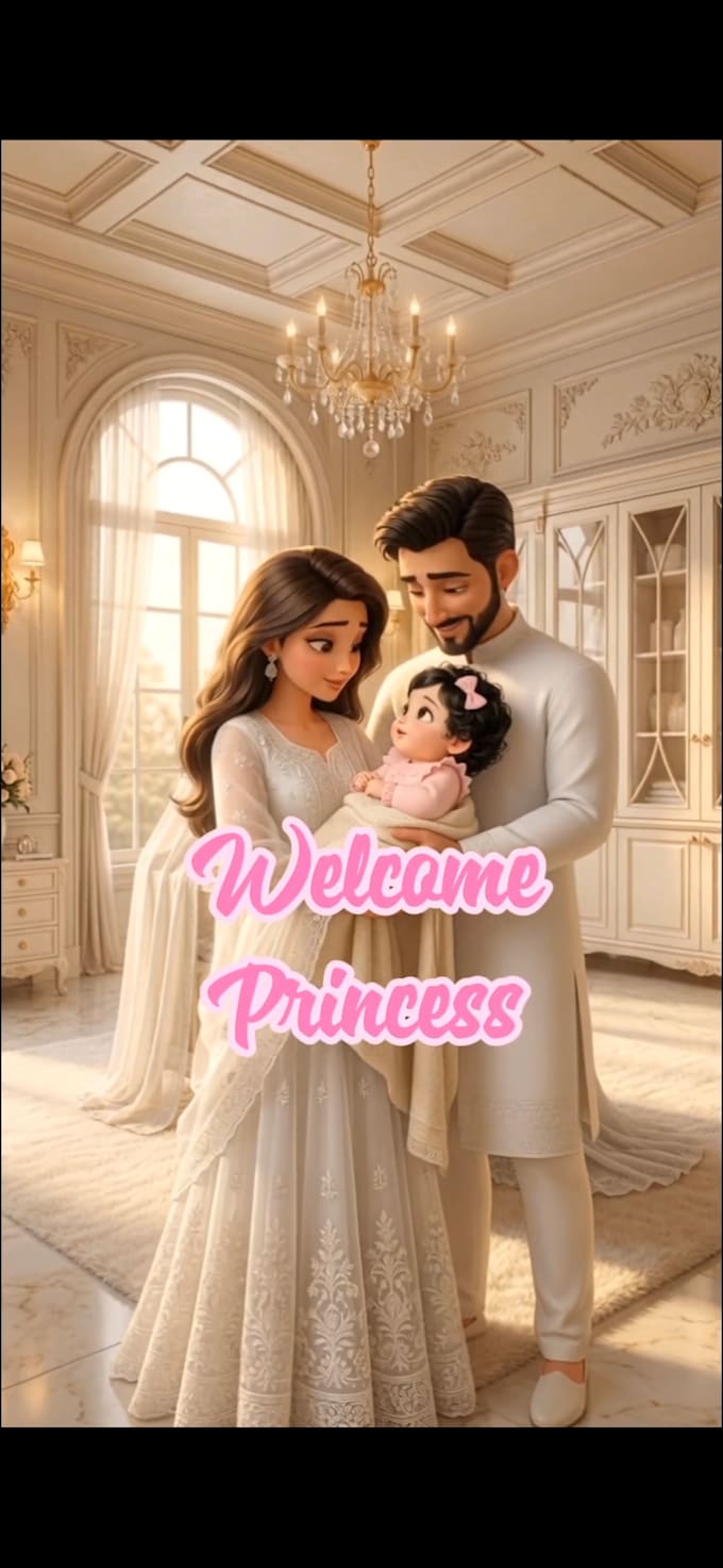 create a custom gender reveal video disney style