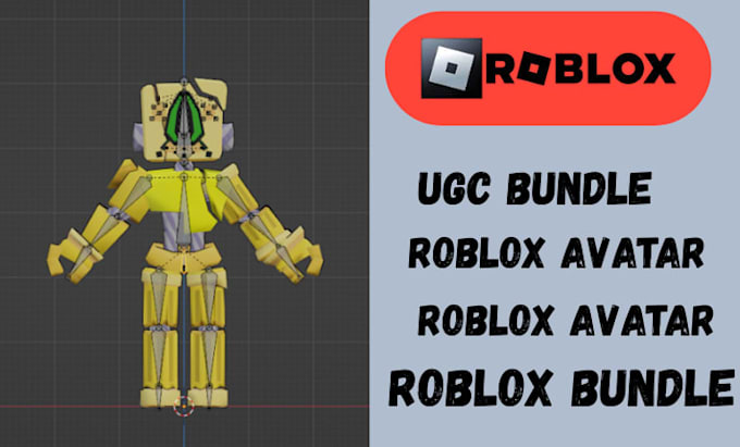 custom roblox ugc bundle, 3d avatar, character modeling and rigging,roblox item