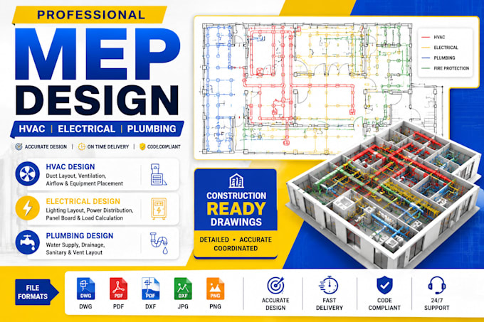 design accurate, code compliant mep drawings that are ready for construction