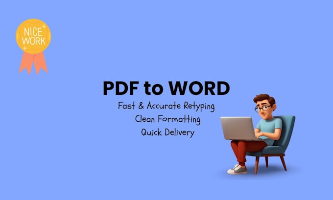 retype PDF to word fast and accurately