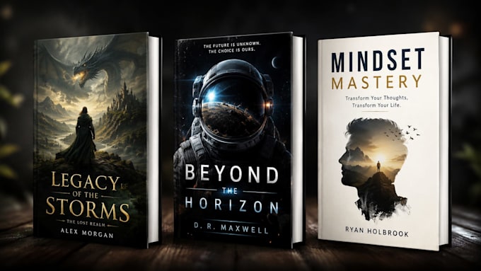 create a professional book cover
