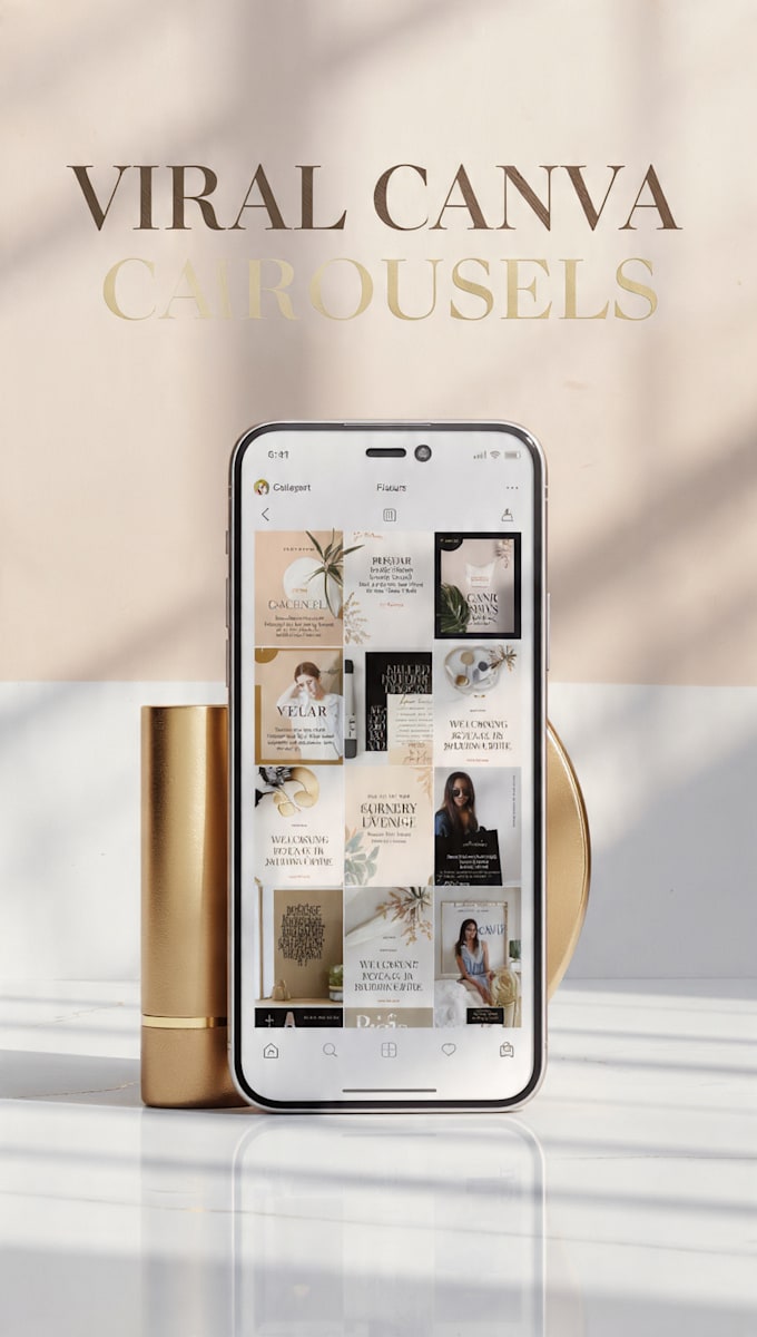 design viral canva instagram carousel posts in 6 hours
