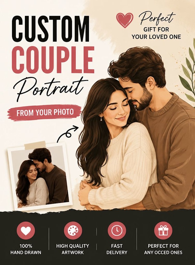 create personalized wedding and anniversary gift portrait
