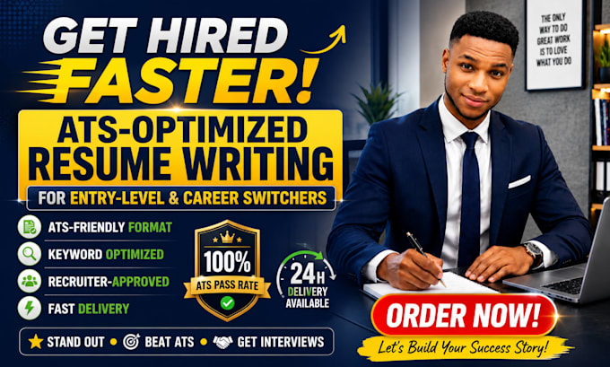 write an ats optimized resume for entry level and career switch jobs