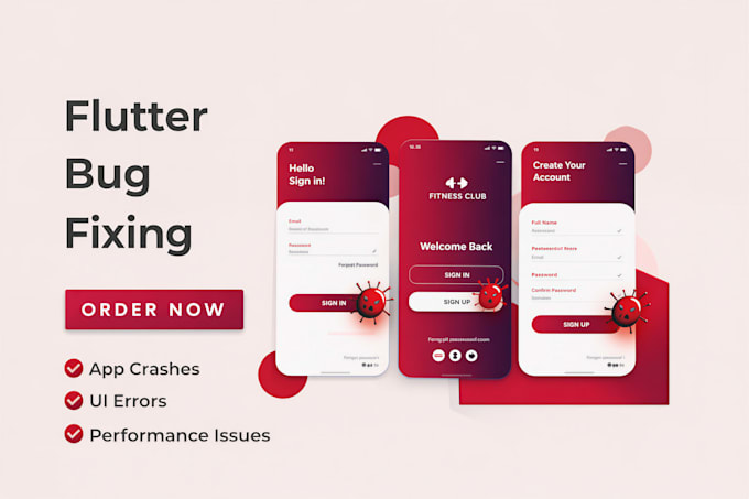 fix bugs and optimize UI for your flutter mobile app