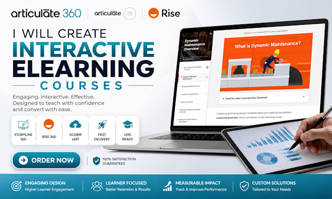build interactive elearning articulate360 training design instructional training