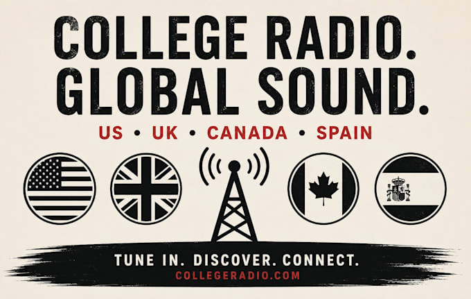 promote your song on 10k US UK canada, spain college radio
