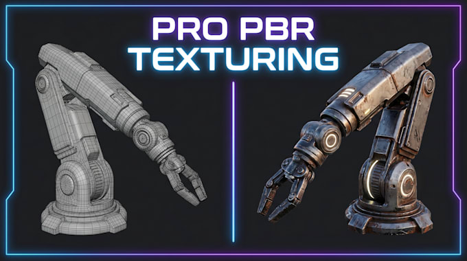 do 3d pbr texturing substance painter uv unwrapping game ready 4k textures