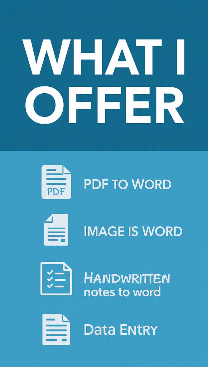 do fast and accurate typing and data entry work