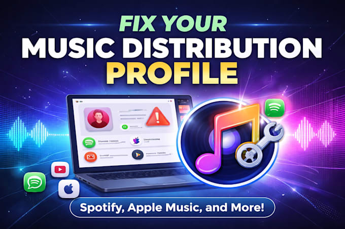 music distribution fix music distribution  profile issues music metadata