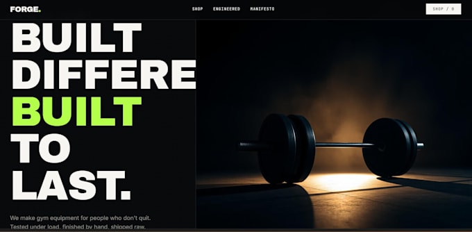 create you a modern desing for your website