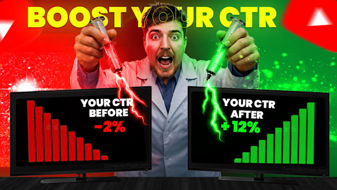 make youtube thumbnails that boost CTR