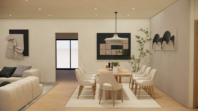 architectural modeling landscape living room bedroom lighting rendering design