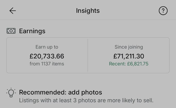 create SEO optimised vinted listings