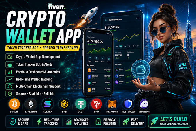 build crypto wallet app token tracker bot portfolio dashboard blockchain