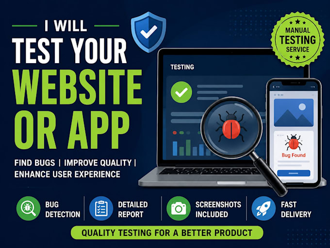 test your website and find bugs professionally