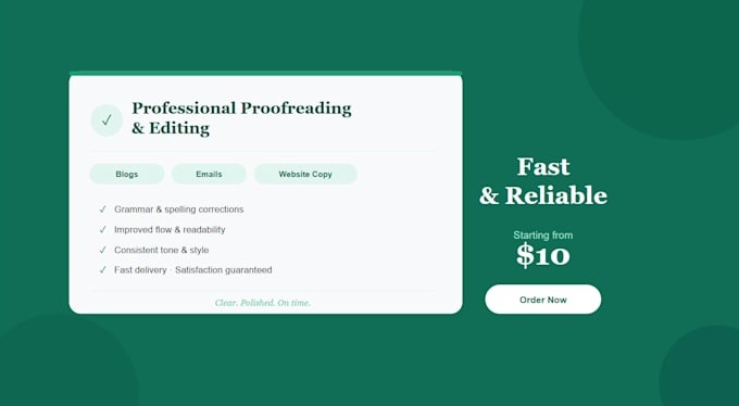 proofread and edit your blog, email, or website content
