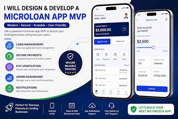 design and develop a microloan app mvp