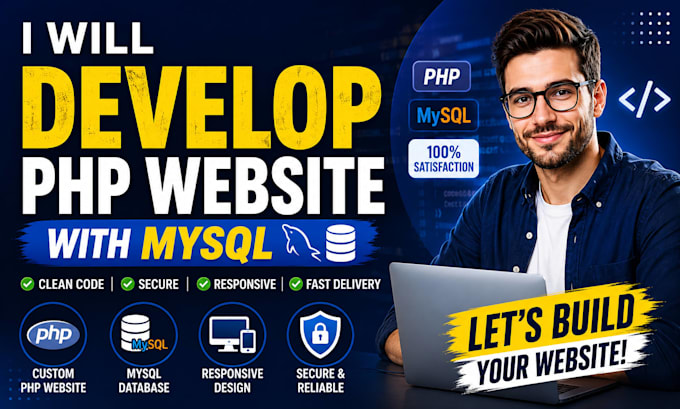 develop secure and responsive PHP mysql web application