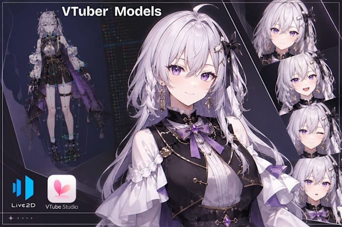 design and rig a professional vtuber model in live2d for vtube studio
