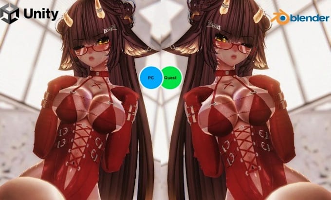 create custom 3d vrchat avatar vr character, vrc avatar, furry avatar,