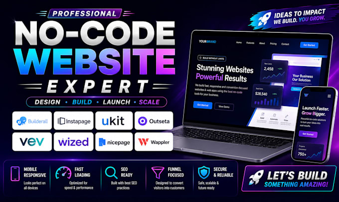 design builderall instapage ukit outseta vev wized nicepage wappler website