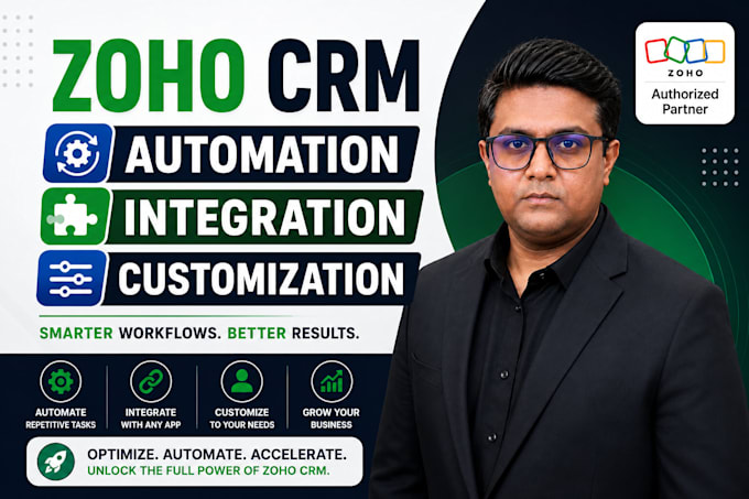 do zoho CRM automation, integration and customization