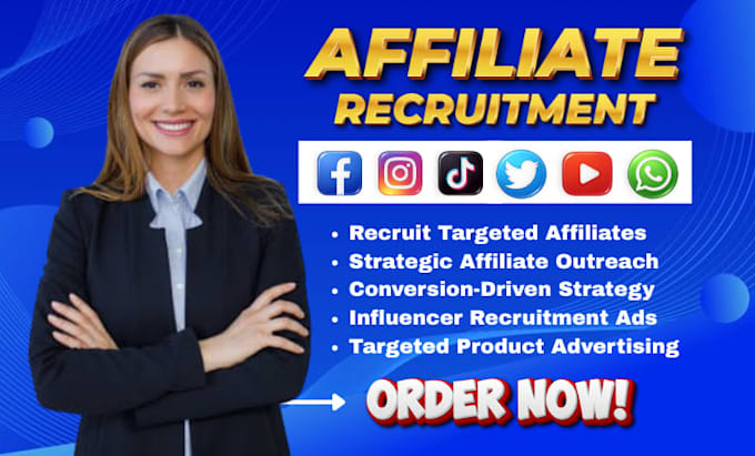 recruit targeted high converting affiliates to grow your affiliate network fast