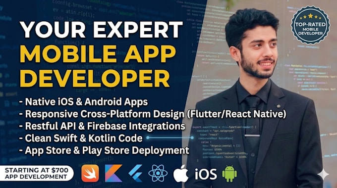 develop secure scalable cross platform mobile app that is reliable intuitive