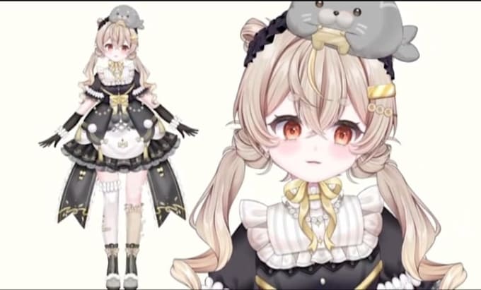 design and rig live2d vtuber model anime 2d vtuber model 3d vtuber rigging
