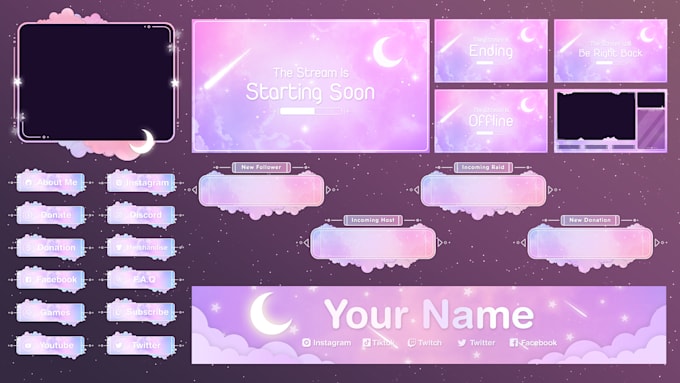 create custom animated overlays and alerts for streamers