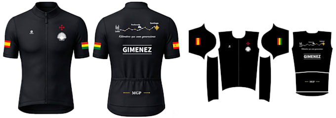 design professional cycling kits and technical sublimation patterns
