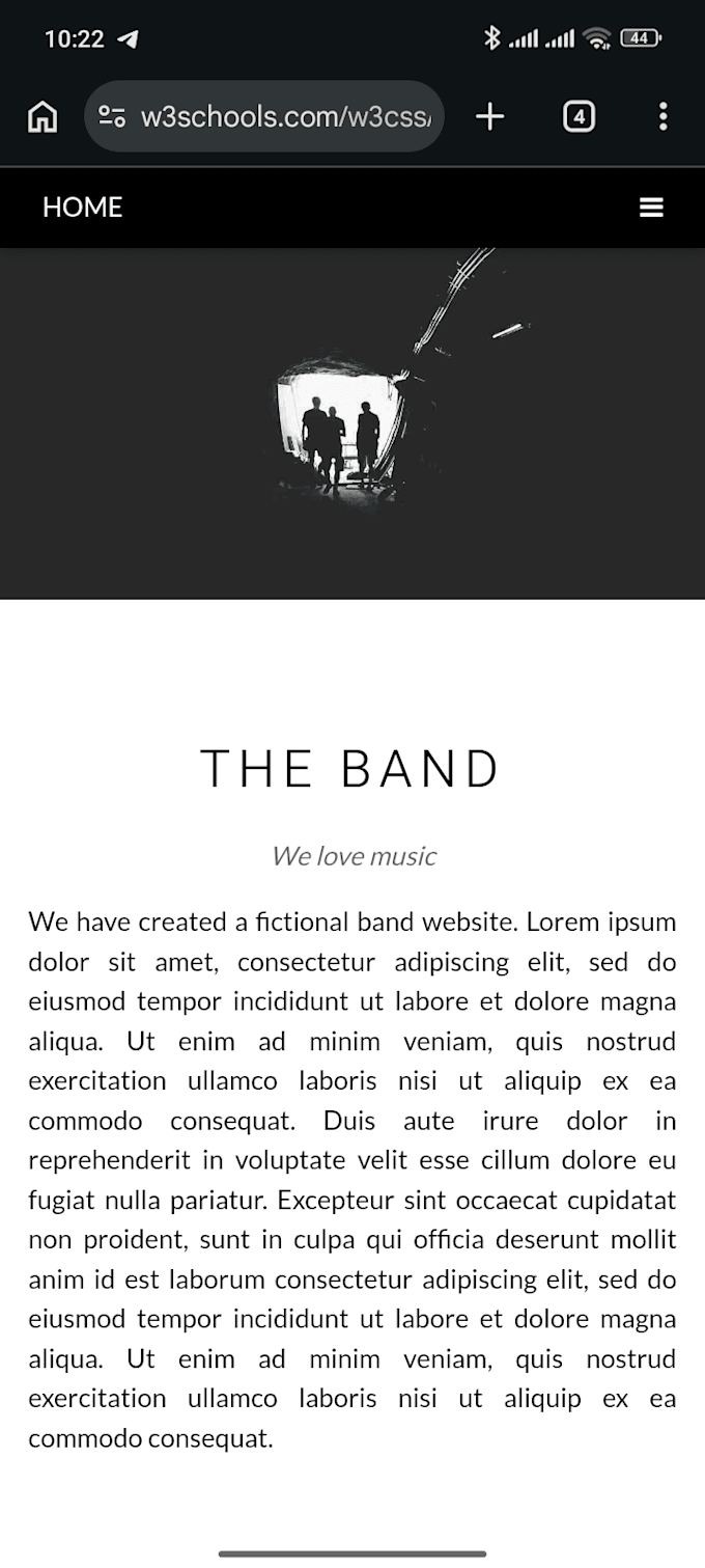 create a responsive website using HTML CSS