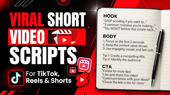 write viral short video scripts for tiktok reels and shorts