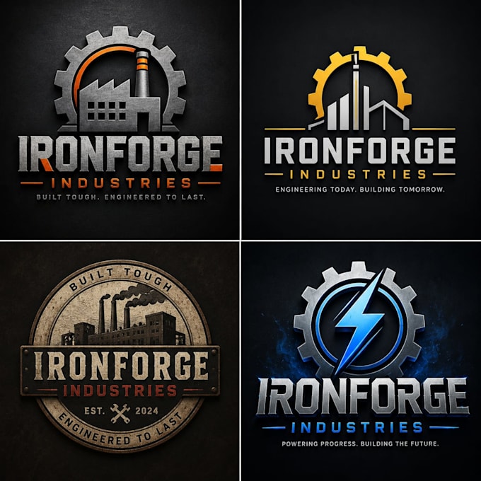 do 3d industrial logo design