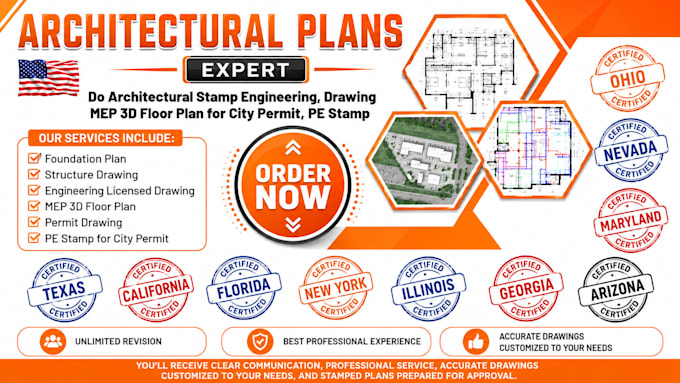 draw, redraw stamps architectural floor plans plan mep barndominium masterplan