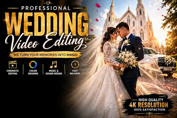 do wedding event video editing
