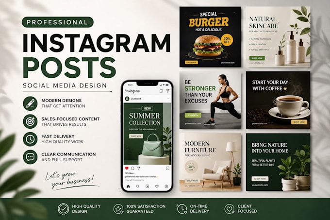 create professional promotional instagram posts