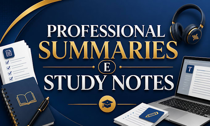 summarize texts, transcripts and create clear study notes