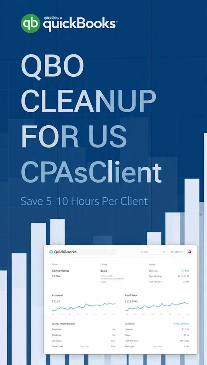 do qbo cleanup and bank reconciliation for CPA