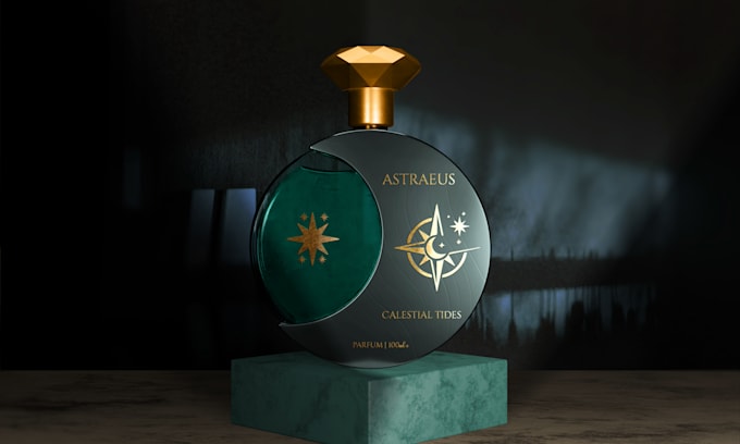 design perfume bottle label and fragrance sticker