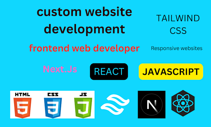 do custom website development as front end developer
