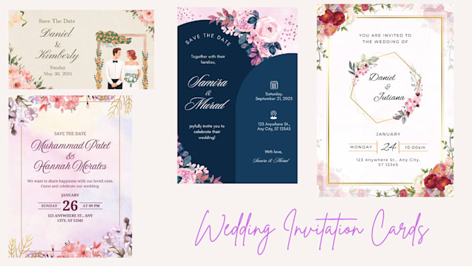make beautiful digital wedding invitation cards