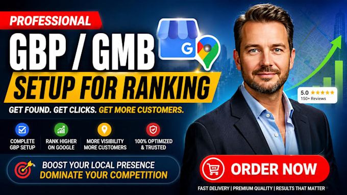 setup and create a professional google business profile for gbp ranking