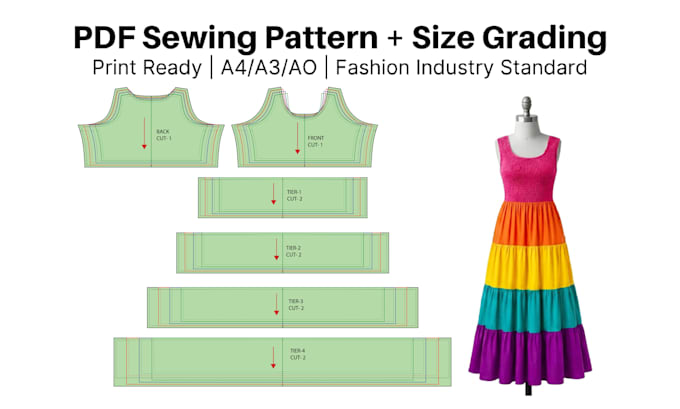 create garment sewing patterns for fashion brands