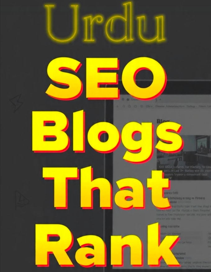 write SEO urdu blog posts and articles for your website